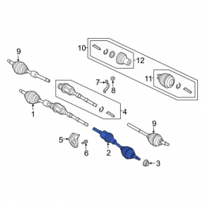 Front left half-shaft drive for Ford Ecosport 18-20 2.0