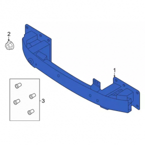 Front Bumper Reinforcement Ford Mustang Mach-E 21-23