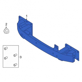 Front Bumper Reinforcement Ford Mustang Mach-E 21-23