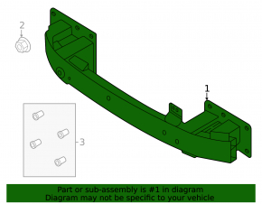 Front Bumper Reinforcement Ford Mustang Mach-E 21-23
