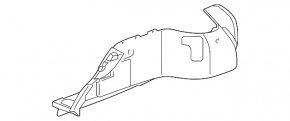 Arch trim right Jaguar F-Pace X761 17-20 black