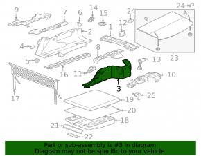 Arch trim right Jaguar F-Pace X761 17-20 black