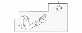 BMW 5 Series F10 14-16 3.0T N55 AWD Automatic Transmission Cooling Pipe, Short