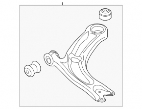 Lower front left arm VW Tiguan 18-