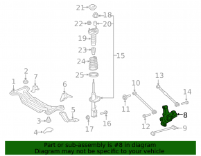 Rear right axle Lexus ES350 07-12 rusty