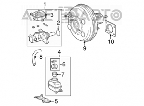 Toyota Highlander 08-11 3.5V Vacuum Booster