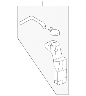 Expansion tank for cooling Subaru Forester 14-18 SJ 2.5, 2.0 with cap