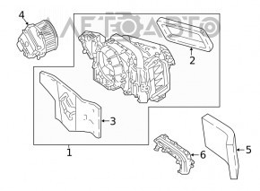 Fan motor heater Audi Q7 16-