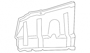 Right engine guard Lexus NX200t NX300 15-21, broken mount