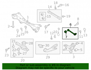Rear right transverse control arm Kia Optima 11-15 CTR