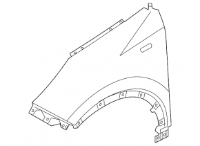 Front left wing Kia Sportage 17-22