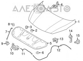 Naked hood Kia Forte 4d 14-16 prerest