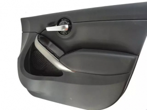 Door trim card front left Fiat 500X 16-17 leather black, with backlight