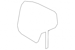 Headrest 2nd row left Lexus ES 23-25 white leather