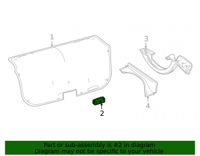 Inner trunk lid handle Lexus IS 14-20