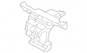 Front bumper parking sensor bracket, left, Porsche Macan 22-26