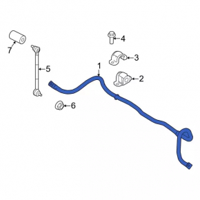 Front stabilizer Ford Fiesta 11-19 22mm