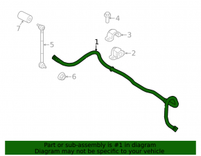 Front stabilizer Ford Fiesta 11-19 22mm