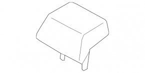 Mazda 3 19-22 rear center headrest, black leather, Japan built