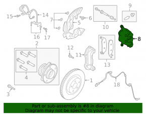 Front left caliper Ford Explorer 20-
