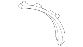Rear right fender arch extension for Land Rover Range Rover Velar 18-23