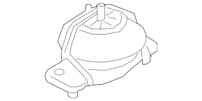 Left engine mount for Land Rover Range Rover Velar 18-20 3.0