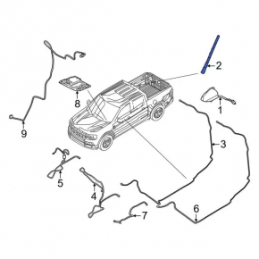 Antenna rod Ford Bronco Sport 21-25