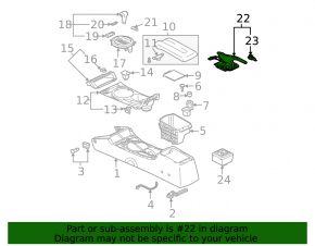 Parking brake lever Mitsubishi Galant 04-10