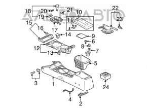 Parking brake lever Mitsubishi Galant 04-10