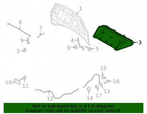 Ford Escape MK4 23- Hood Insulation