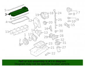 Valve cover VW Jetta 11-15 USA 2.0