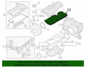 Oil deflector BMW 7 G11 G12 16-19 B58