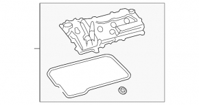 Valve cover left Lexus RX350 16-22 2GR-FKS