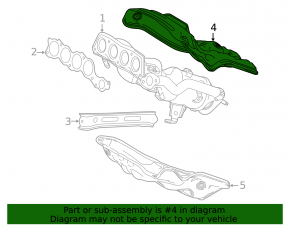 Toyota Venza 21 Manifold Guard - Upper