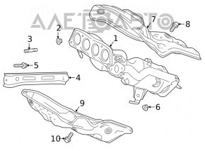 Toyota Venza 21 Manifold Guard - Upper