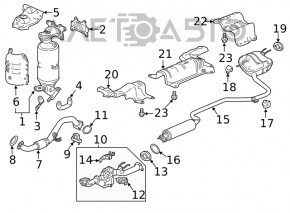 Honda Civic XI FE/FL 22-24 2.0 Downpipe Bracket