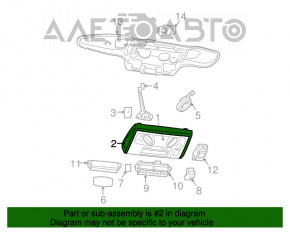 Dodge Grand Caravan 11-20 front light grey, without sunroof