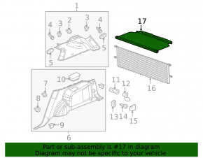 Trunk curtain GMC Terrain 10-17
