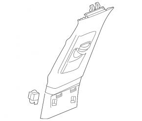 Upper center pillar trim left belt Cadillac CTS 14- beige