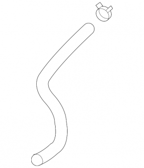 Lower cooling hose Kia Sorento 10-15 2.4