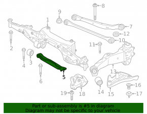 Rear beam bracket BMW X1 F48 16-22