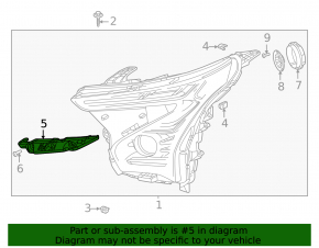 Headlight bracket left Chevrolet Bolt EV 22-23