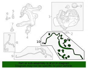 Nissan Altima 13-18 High Pressure Power Steering Hose