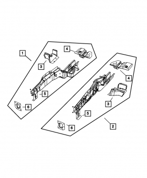 Front right quarter Dodge Grand Caravan 11-20 graphite