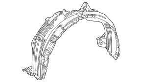 Front left fender liner Toyota Venza 21-