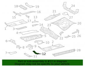 Bottom strut central Lexus UX200 UX250h 19- iron