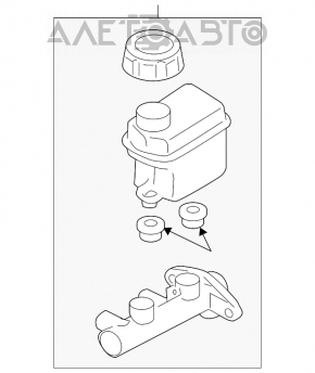 Hyundai Azera 12-17 Master Brake Cylinder with Reservoir