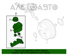 Hyundai Azera 12-17 Master Brake Cylinder with Reservoir