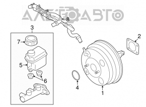 Hyundai Azera 12-17 Master Brake Cylinder with Reservoir