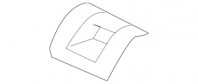 Isofix tie-down pad for the rear seats of the 2nd row of the VW Tiguan 18-24, black